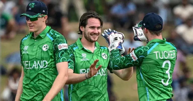 আয়ারল্যান্ডের খেলোয়াড়দের উদযাপন